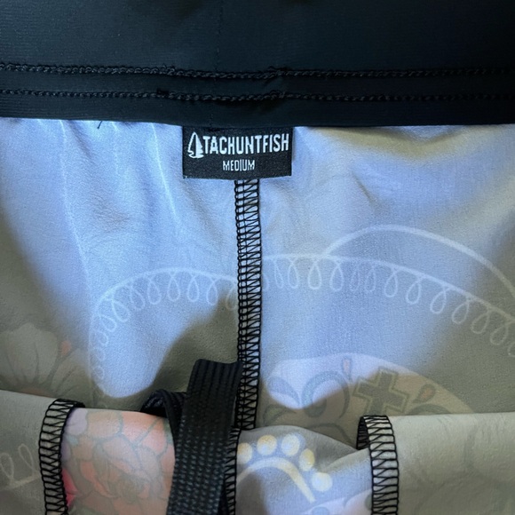 Tachuntfish THF Athletic Shorts Dia De Los Muertos Skull Pattern Womens M - Picture 3 of 3